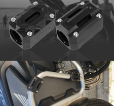 Coppia di cursori slider tamponi aggiuntivi x protezione paramotori nero