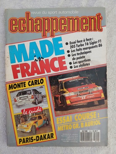 Echappement 219 1987 - echappement, n°219