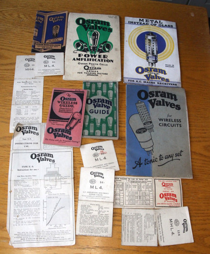 Vintage osram valves brochures - vintage,
