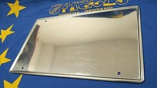 CORNICE TARGA  ACCIAIO INOX LUCIDO BORDO INT.PORTATARGA 1964 POSTERIORE 355 x225