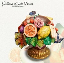 Batignani ceramica porcellana artistica. Centro,  di frutta. Ed.limitata. ÉLITE 