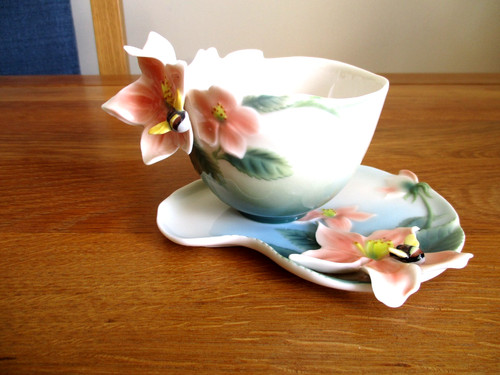 Tazza piattino porcellana - e,