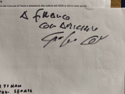 Lega nord autografo - autografo, gian