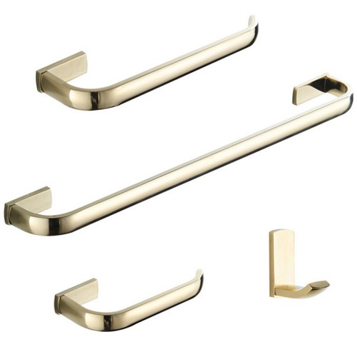 Set accessori bagno quadrato