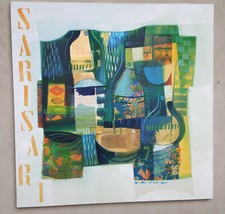 VITTORIO MARIA DI CARLO - "SARI SARI" - olio su tela 60x60 - autentica su foto