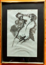 Opera unica disegno acquerello