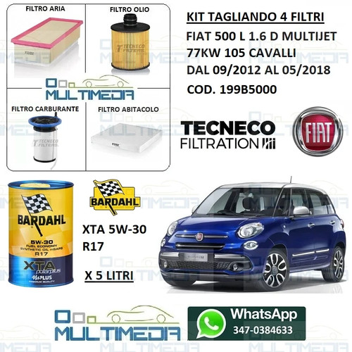 Kit tagliando filtri olio - 4, e