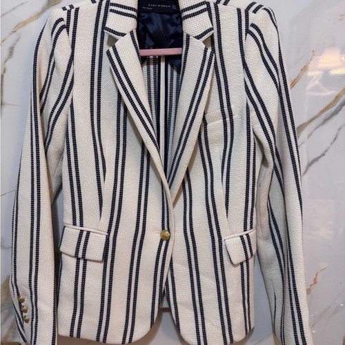 Blazer zara righe - ecrù, e