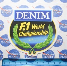 ADESIVO STICKER VINTAGE AUTOCOLLANT AUTO MOTO TUNING DENIM F.1 WORLD CHAMPION