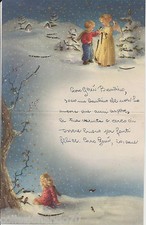 JJ246-LETTERINA DI NATALE SCRITTA DA 3 BIMBI A BABBO NATALE