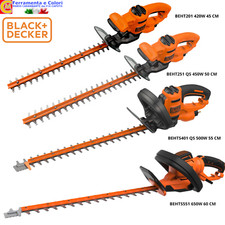Tagliasiepi elettrico Black+Decker 420 - 650 watt Lama 45-60 CM Tagliasiepe Rami