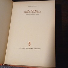Frederick Forsyth IL GIORNO DELLO SCIACALLO Ed. Mondadori 1971 Prima Edizione 