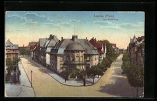 Landau/Palatinato, Strasse am Kaiserring con alberi, cartolina 