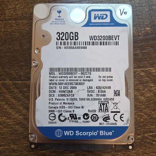 Western digital wd3200bpvt - digital,