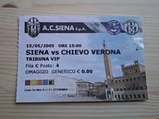 Biglietto stadio siena - siena, chievo