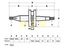 ALBERO MOTORE FRANCO MORINI 4V