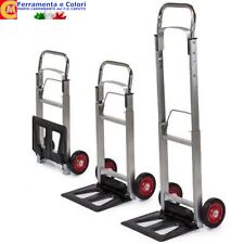 Carrello Portapacchi Riducibile Telescopico Portacasse in Alluminio Max 90 Kg