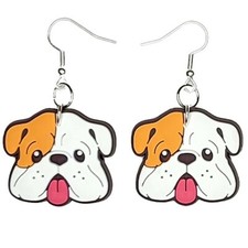 Orecchini Bulldog fatti a mano