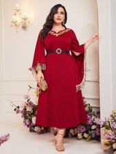 Abito midi longhette donna da