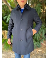 Trench uomo, blu - Imbottito e