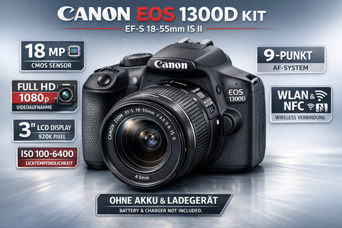 Canon eos 1300d 18mp - eos,