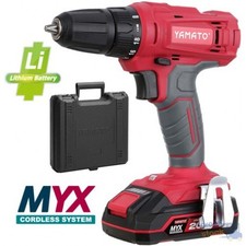 Trapano Avvitatore Yamato Myx Cd 20 Lb Con Batteria 2,0 Ah 20 V E Valigetta