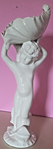 Putto tritone con conchiglia - tritone,