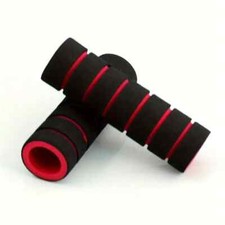 Coppia Di Impugnature Coperture Antiscivolo Schiuma Biciclette ROSSO Manubrio