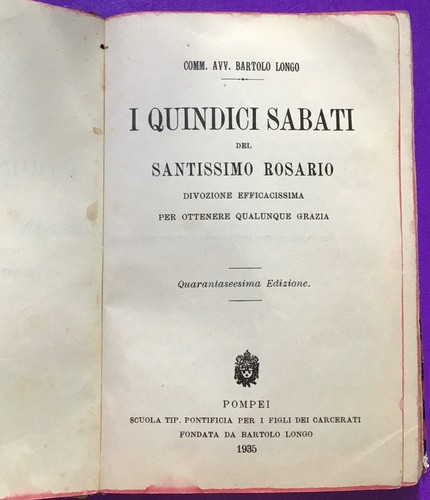 Libro quindici sabati - quindici,