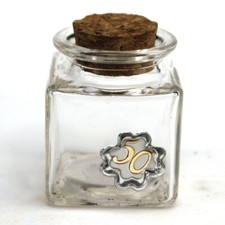 32015 Bomboniere Barattolo Vetro Quadrifoglio 50 Anniversario Nozze Confettata