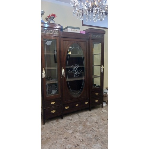Credenza vetri stile liberty - credenza,