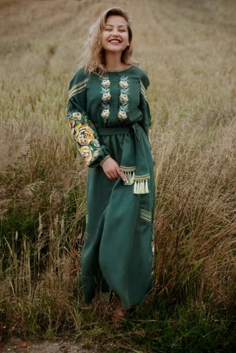 Maxi abito donna - , verde