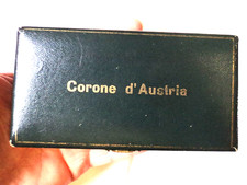 austria kuk ww1 scatoletta monete corona grande guerra anni 20 ufficiale ww2