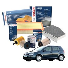 Kit Tagliando 4 Filtri Bosch VW Golf 5 V 1.9 TDI 77 Kw 105 Cv BXE