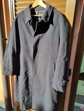Cappotto elegante da uomo blu scuro classico lana CACHEMIRE caldissimo tg52