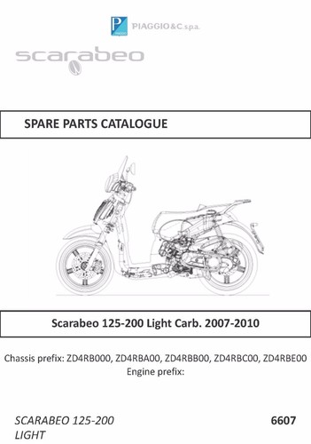 Aprilia parts manual book