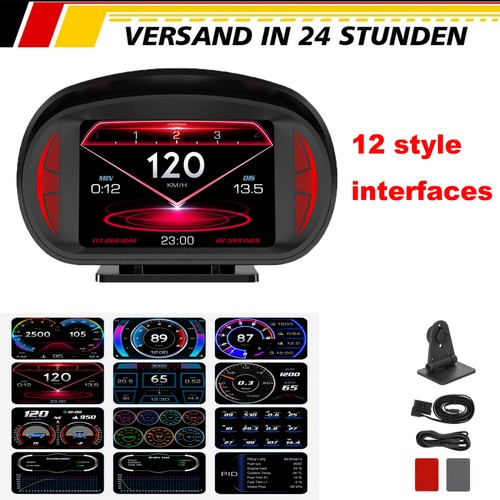 Hud obd2 auto veicolo gps - veicolo, +