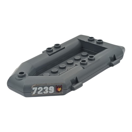 Lego gommone grigio scuro - lego,