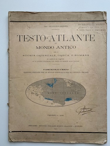 Antico libro scolastico - , di