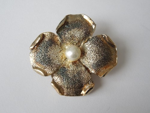 Vintage spilla floreale blumen - spilla,