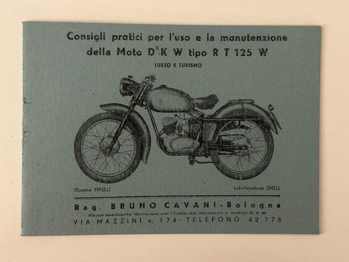 Dkw tipo 125w consigli - dkw, rt