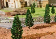 20 Abeti Verde Scuro, Alberi A Foglia Sempreverde, 58 Mm Alto