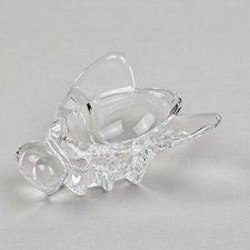 SOPRAMMOBILE VETRO CRISTALLO Posacenere MOSCA Stile Pierre d'AVESN (1901-1990)