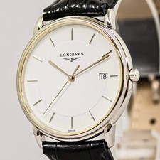 **QUASI NUOVO** LONGINES La Grande Classique L4.677.4 Quarzo Data Bianco 34mm Uomo
