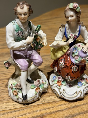 Pair sitzendorf porcelain - sitzendorf,