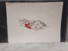 Guttuso 55x75 incisione in acquaforte e acquatinta firmata in originale