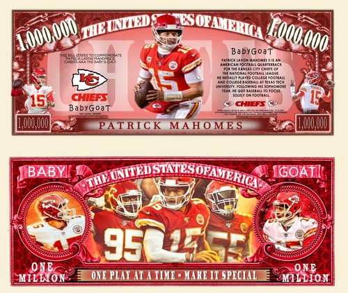 Patrick mahomes banconota - patrick,