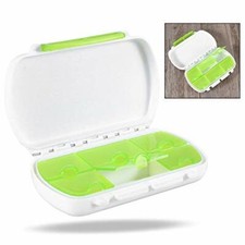 Xrten Contenitore Pillole Porta,6 Scomparti Tascabile Portapillole Tascabile Con