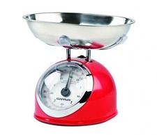 G3 Ferrari G20003 Bilancia da Cucina Meccanica Aska Rossa Acciaio Inox 25g / 5kg