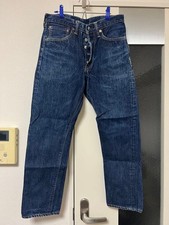 Jeans denim blu scuro Sugar Cane W30 L32 vintage gamba dritta